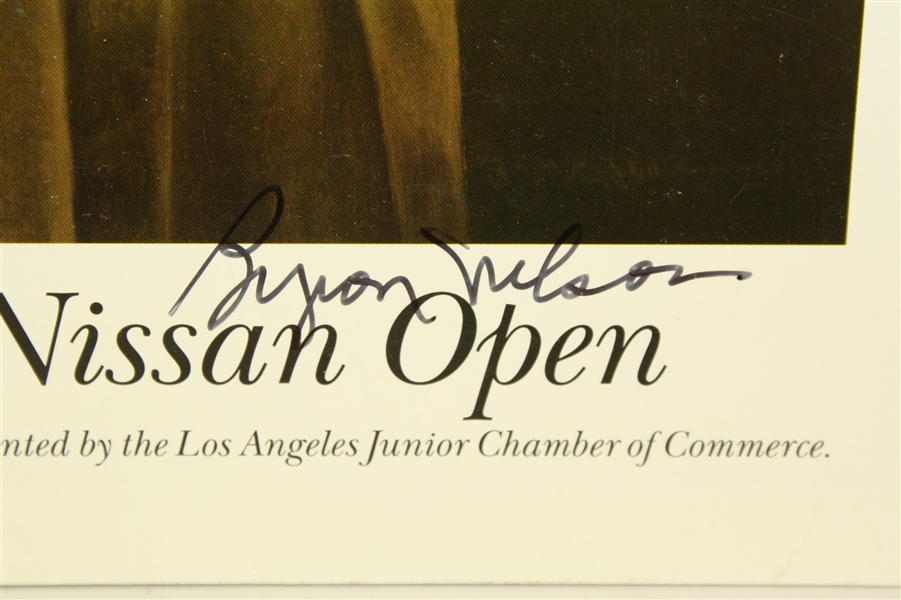 1996 Nissan Open Program Signed by Byron Nelson and Phil Mickelson JSA COA