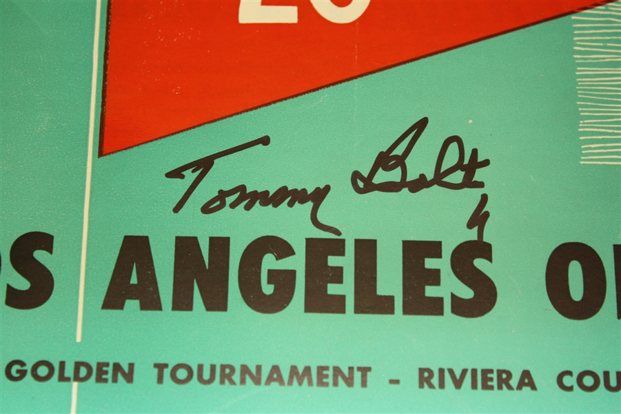1952 Los Angeles Open Program Signed by Winner H.O.F.er  Tommy Bolt JSA COA