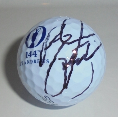 Rickie Fowler Signed 2015 Open Championship Logo Golf Ball - St. Andrews JSA COA