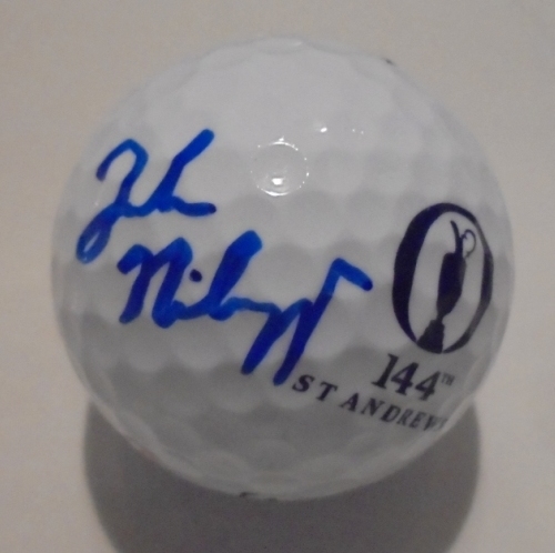 Jordan Niebrugge Signed 2015 Open Championship Logo Golf Ball - St. Andrews JSA COA