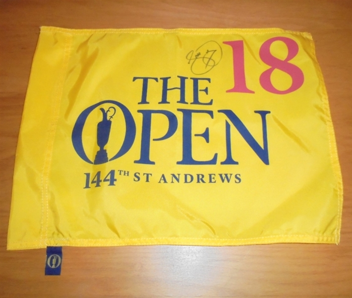 Jason Day Signed 2015 Open Championship Flag - St. Andrews JSA COA