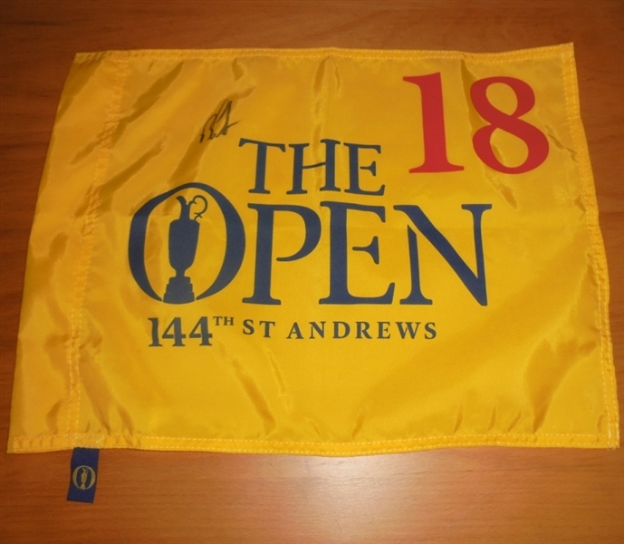 Ben Curtis Signed 2015 Open Championship Flag - St. Andrews JSA COA