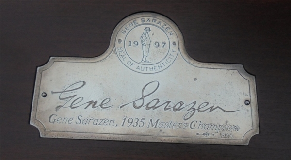 Gene Sarazen Signed Ltd Ed 1935 Masters Sterling Silver 4 wood Presentation 