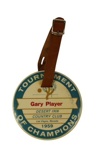 1959 Desert Inn Tournament of Champions Bag Tag - Gary Player-First Year In Event