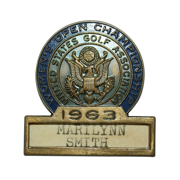 1963 Womens US Open Contestant Pin  - Marilyn Smith