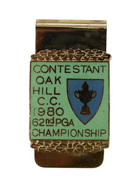 1980 PGA Championship Contestant Money Clip - Jack Nicklaus Winner