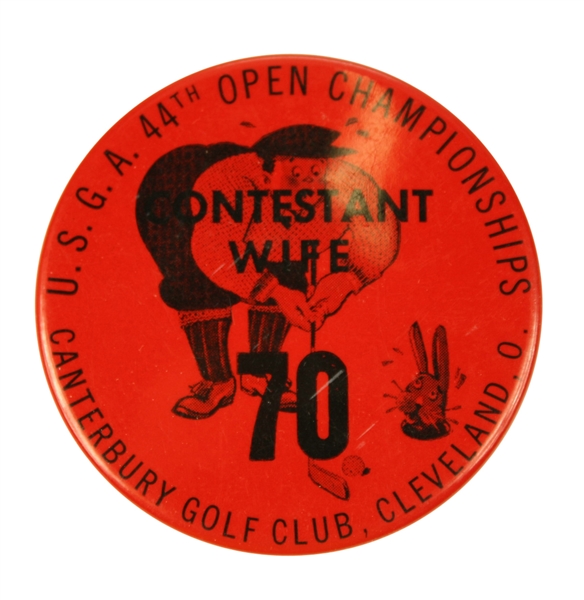 1940 44th Open Championship Contestants Wife Badge - Great graphic - #70
