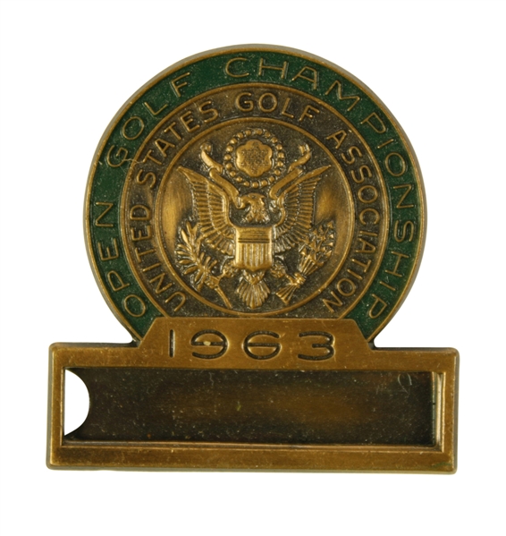 1963 US Open Championship Contestant Badge - Julius Boros Winner