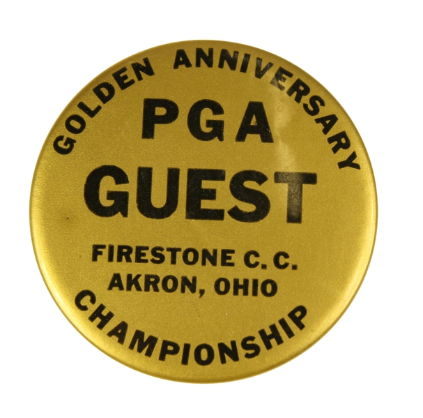 Golden Anniversary PGA Championship Guest Pin at Firestone CC