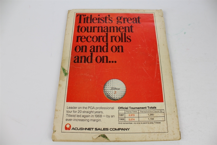 1969 Golf Digest Annual Yearbook Signed by Billy Casper JSA COA