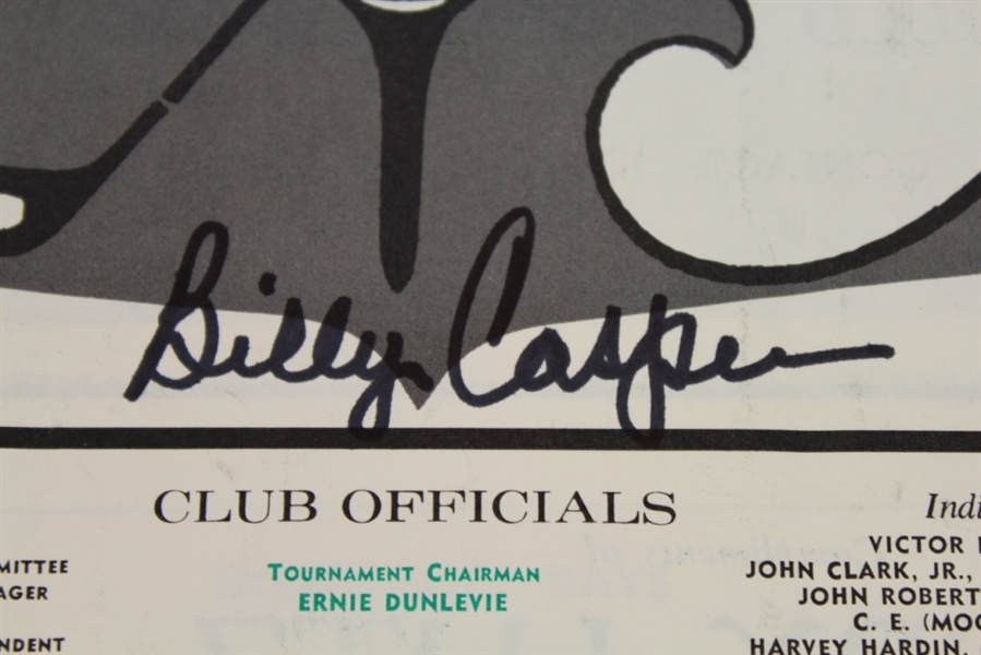 Lot of 3 Bob Hope Classic 1969 Pairing Sheets Signed by Billy Casper