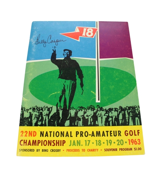 1963 National Pro-am Golf Championship Program Signed by Billy Casper JSA COA