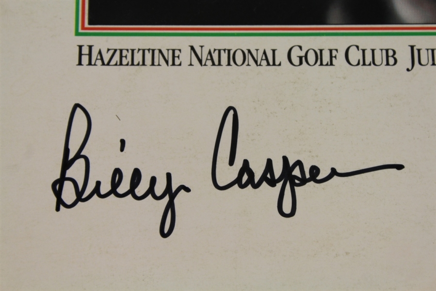 1983 US Senior Open Championship Program Signed by Billy Casper JSA COA