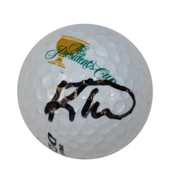 Kirk Triplett Signed President's Cup Logo Golf Ball JSA COA