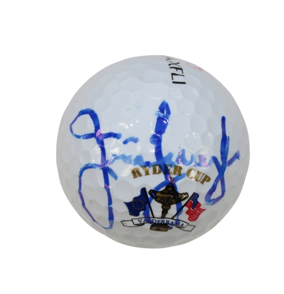 Jim Furyk Signed 1997 Ryder Cup Logo Golf Ball - Valderrama JSA COA