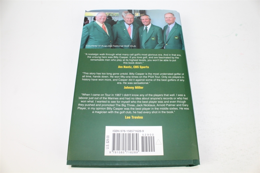 Billy Casper Signed 'The Big Three and Me' Golf Book JSA COA