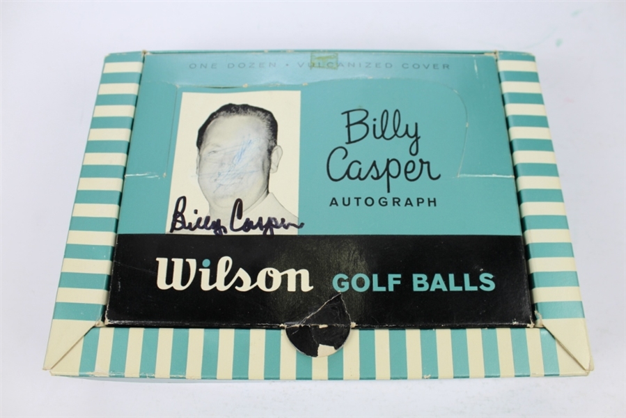 Billy Casper Wilson 'Autograph' Dozen Golf Balls Signed by Billy Casper JSA COA