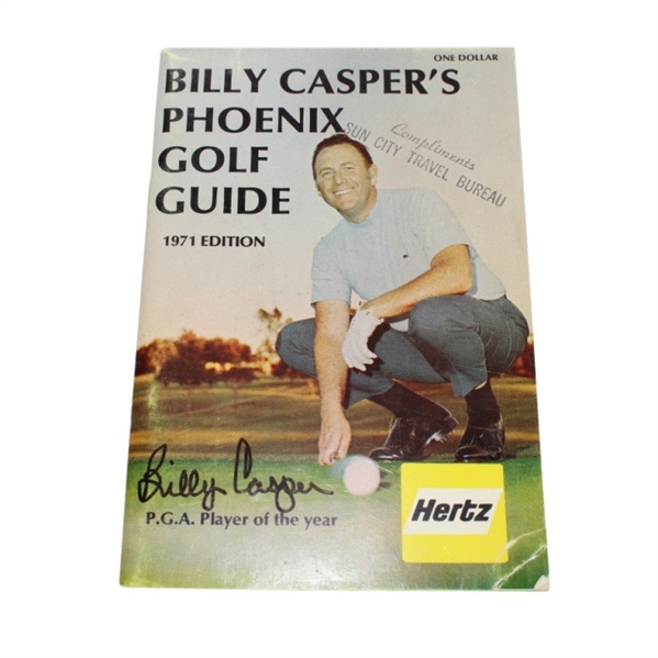 1971 Phoenix Golf Guide Signed by Billy Casper JSA COA