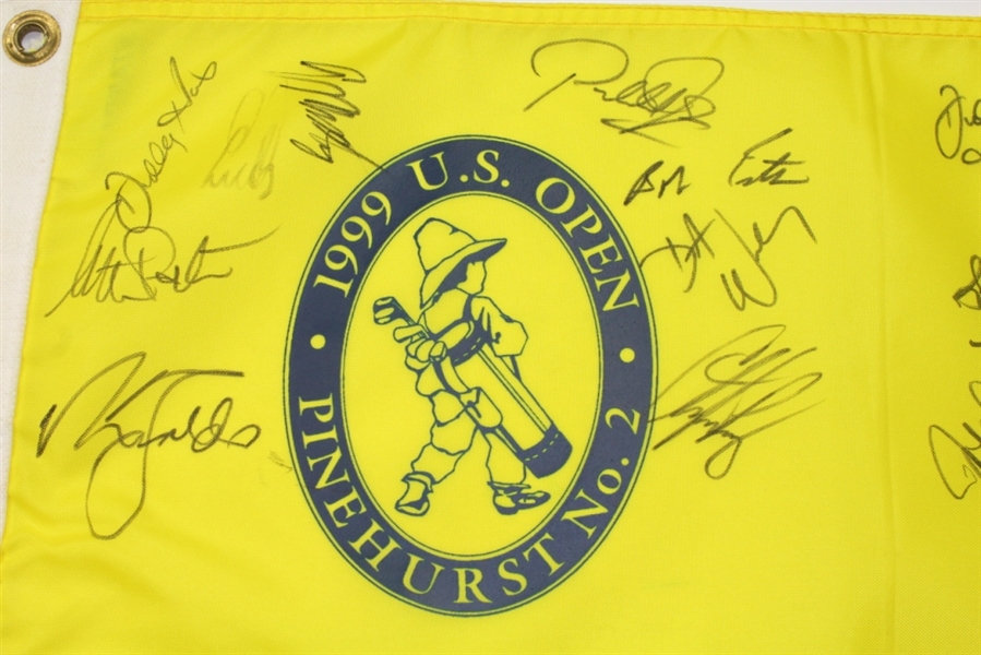 Multi Signed 1999 US Open Pinehurst #2 Flag - 39 Signatures JSA COA