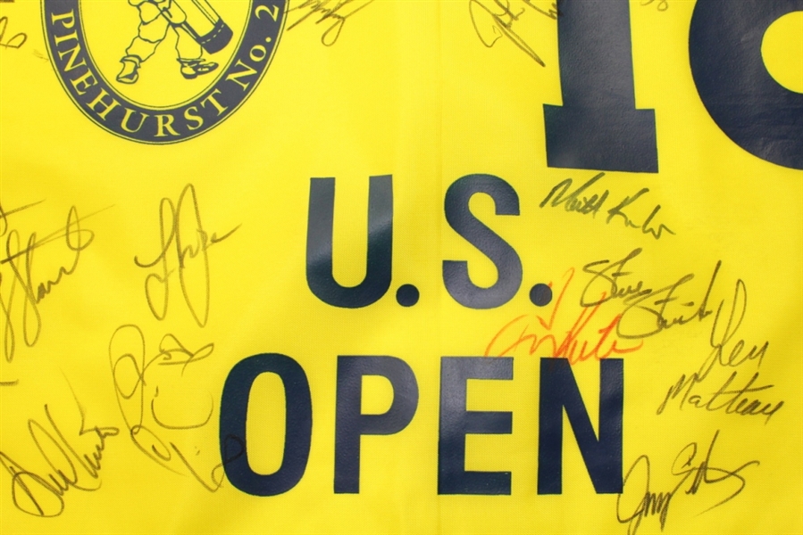 Multi Signed 1999 US Open Pinehurst #2 Flag - 39 Signatures JSA COA