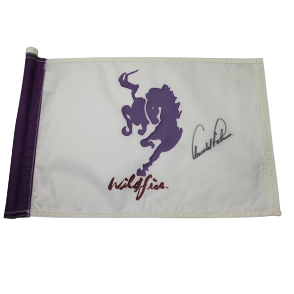 Arnold Palmer Signed Wildfire Golf Club Flag JSA COA