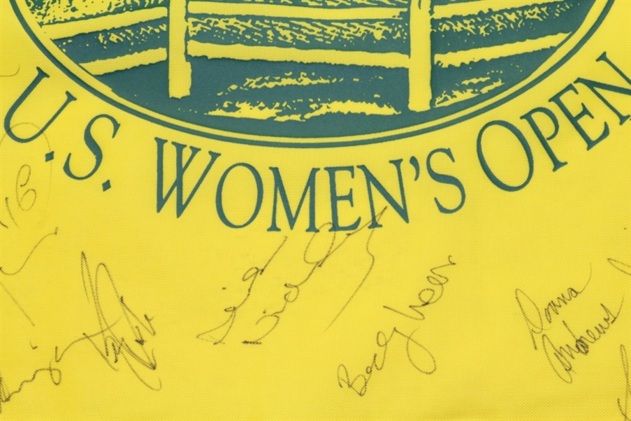 Multi-Signed 2000 US Women's Open Merit Club Flag - 50 Signatures  JSA COA