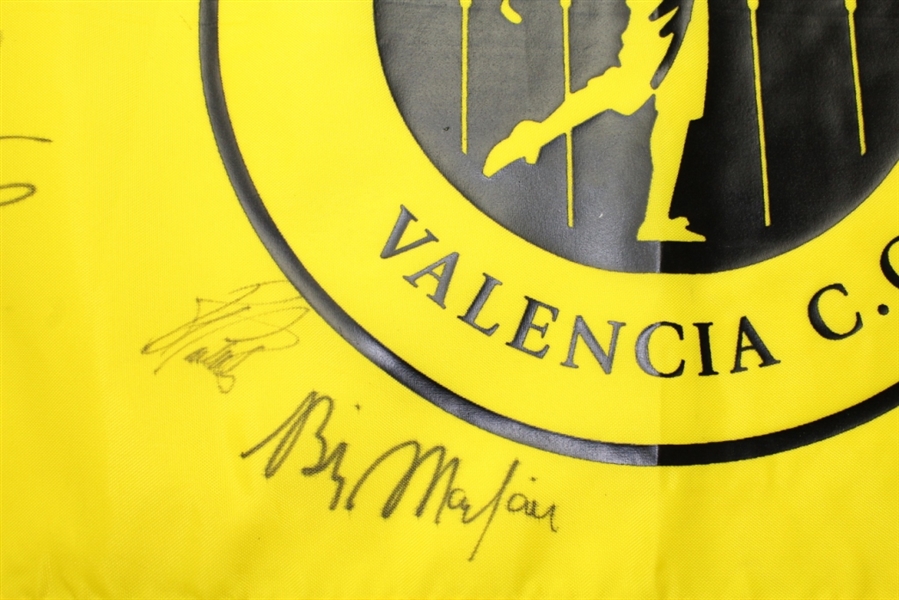 Multi-Signed Nissan Open at Valencia CC Flag - 14 PGA Tour Signatures JSA COA