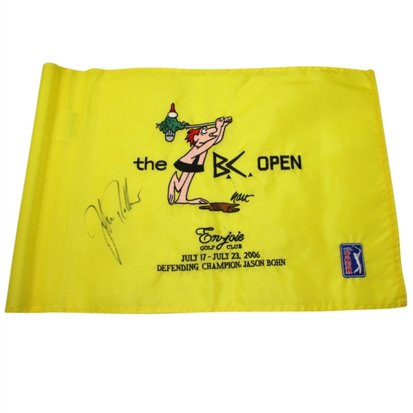 2006 'The B.C. Open' Embroidered Course Flown  Flag Signed by John Rollins JSA COA