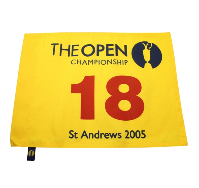 2005 The Open Championship at St. Andrews Flag-Tiger Woods Win