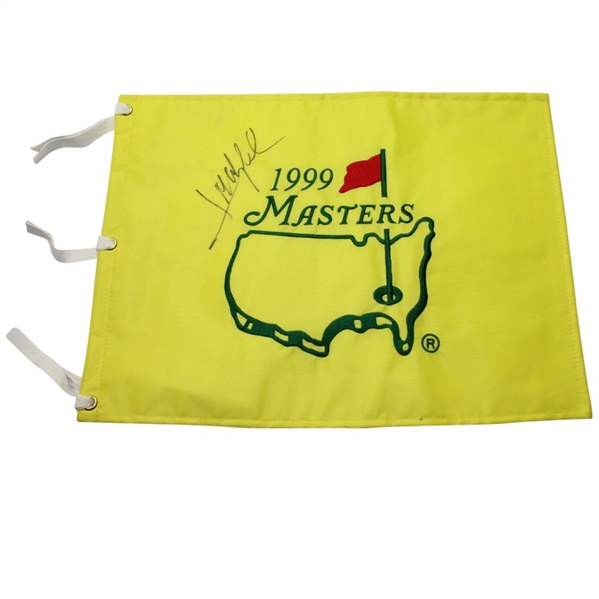 Jose Maria Olazabal Signed 1999 Masters Embroidered Flag JSA COA