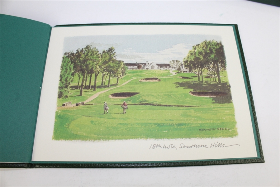 2001 US Open at Southern Hills Ltd Ed 5/250 Keith Mackie Sketchbook Signed by Artist
