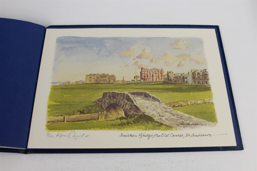 2000 Open at St. Andrews Ltd Ed 5/250 Keith Mackie Sketchbook Signed by Artist