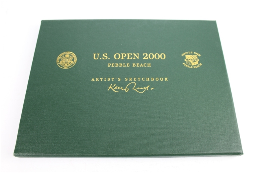 2000 US Open at Pebble Beach Ltd Ed 5/250 Keith Mackie Sketchbook Signed by Artist