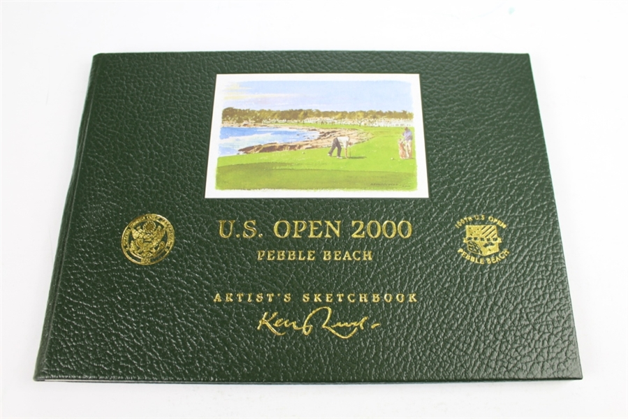 2000 US Open at Pebble Beach Ltd Ed 5/250 Keith Mackie Sketchbook Signed by Artist