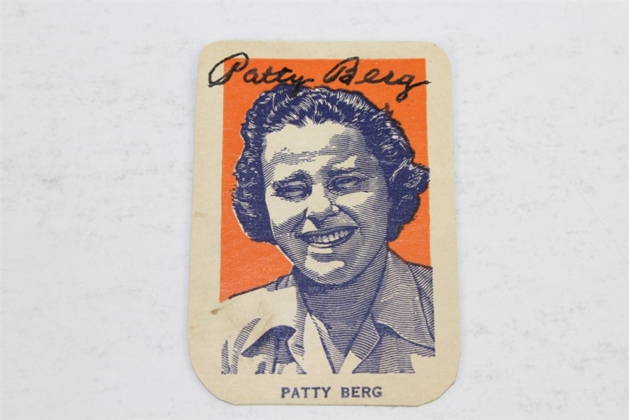 Patty Berg Signed 1950's Wheaties Golf Card JSA COA