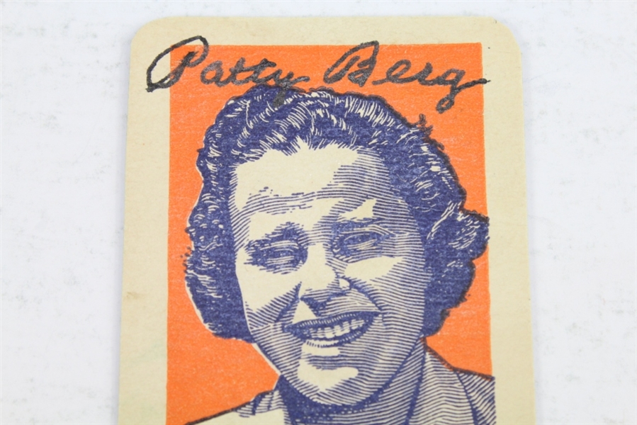 Patty Berg Signed 1950's Wheaties Golf Card JSA COA