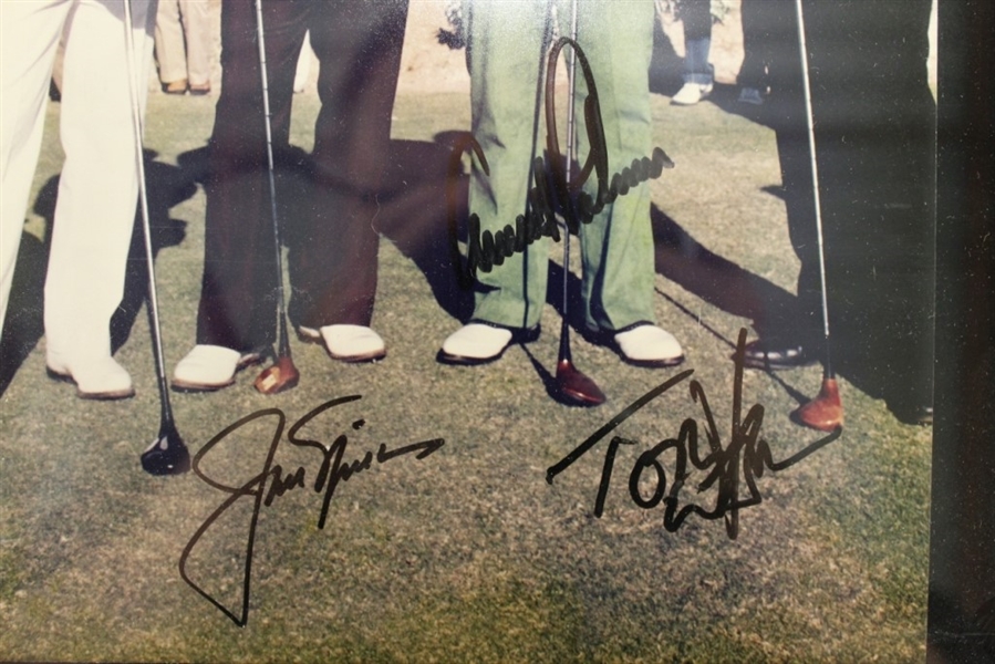 1983 Skins Game Photo Signed by The Big 4 - Nicklaus, Palmer, Player, and Watson JSA COA