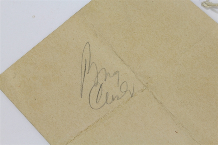 Lot of 2 1945 Bob Hope & Bing Crosby Exhibition Golf Match Tickets - Crosby Signed JSA COA