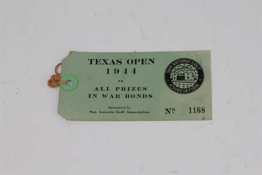 1944 Texas Open Championship at Brackenridge GC Saturday Ticket - Revolta Winner