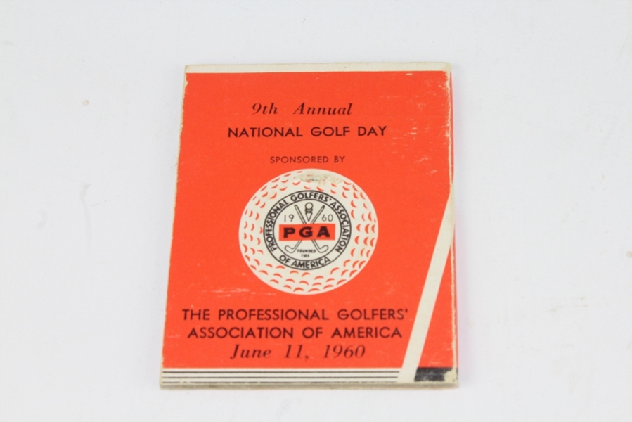 1960 National Golf Day Booklet Signed by Bob Rosburg and Billy Casper JSA COA