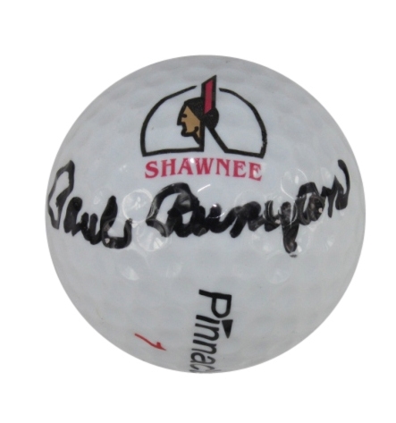 Paul Runyan Signed Shawnee C.C. Logo Golf Ball-Site of His 1938 PGA Championship- JSA COA