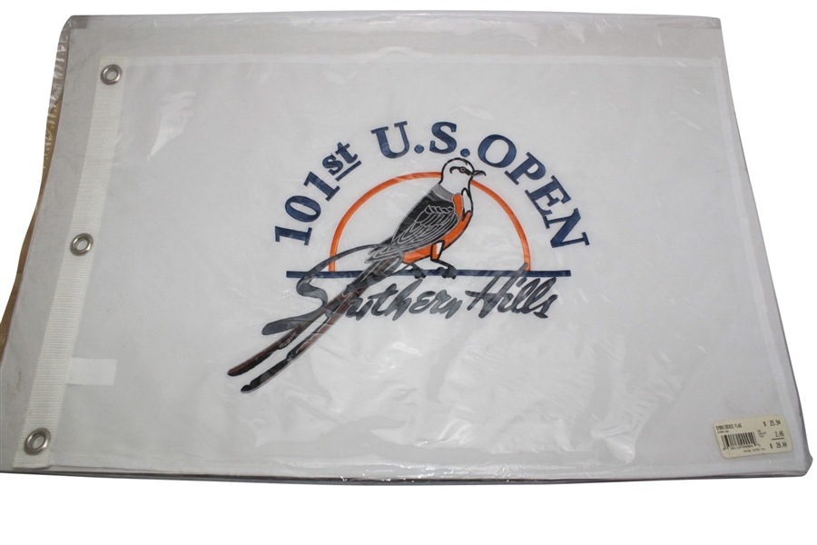 2001 US Open Southern Hills Embroidered Flag-Original On Course Packaging Intact!