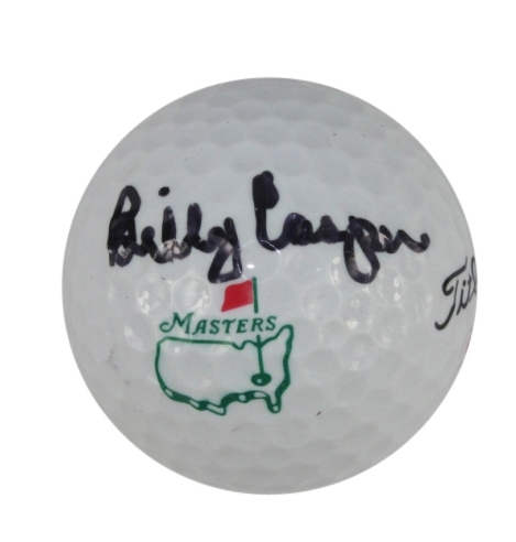 Billy Casper(D-2015) Signed Masters Logo Golf Ball-1970 Masters Champion-l JSA COA