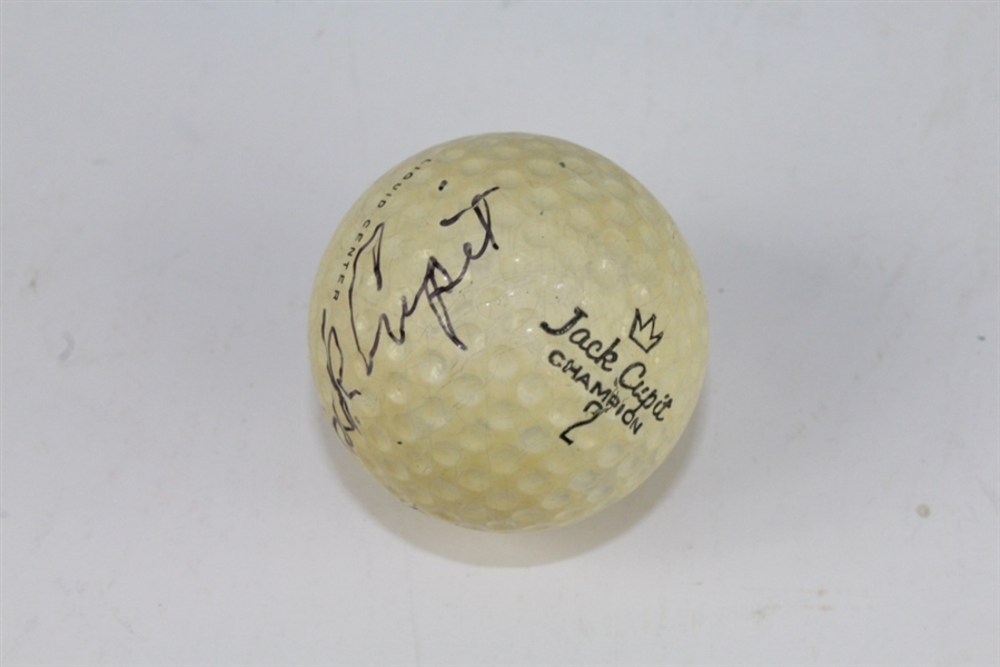 Jacky Cupit Signed Model Logo Golf Ball JSA COA-Winner of Canadian & Western Opens