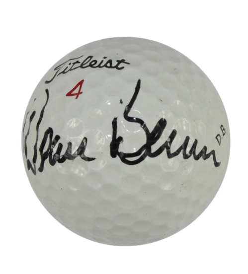 Deane Beman Signed Personal Logo(D.B. intials on side) Golf Ball JSA COA