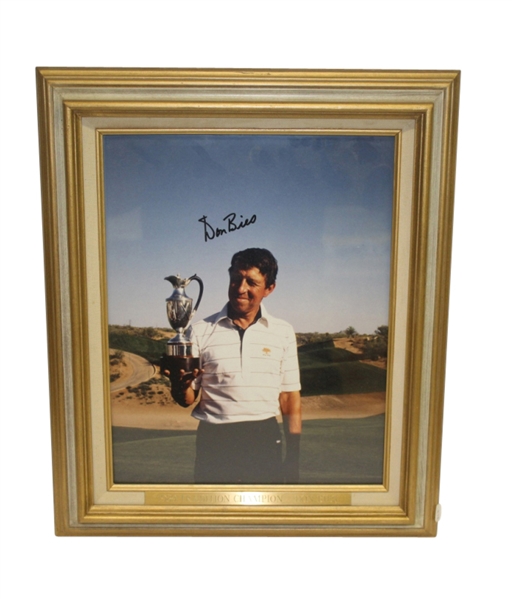Don Bies Signed Tradition Champion Trophy Shot 11x14 Framed Photo JSA COA