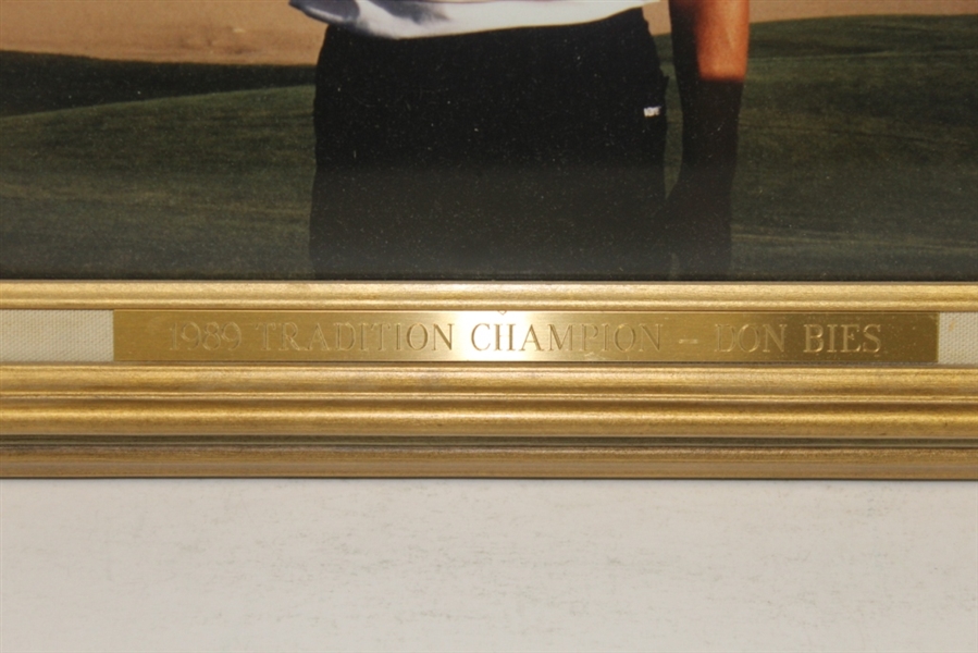 Don Bies Signed Tradition Champion Trophy Shot 11x14 Framed Photo JSA COA