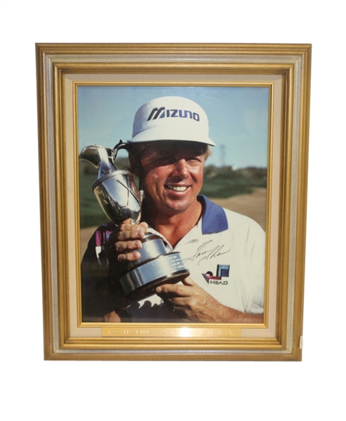 Tom Shaw Signed 1993 Tradition Champion Trophy Shot 11x14 Framed Photo JSA COA