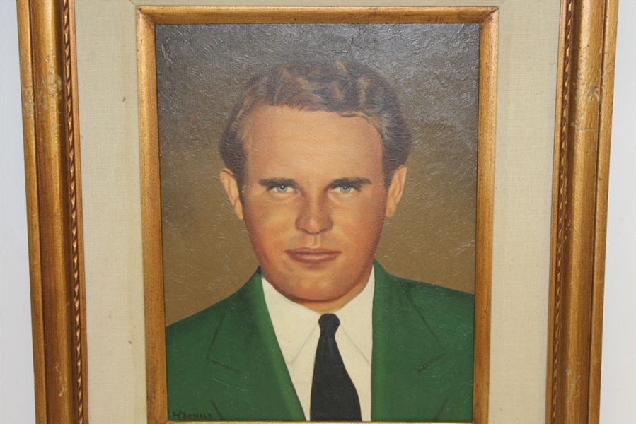 Ralph Guldahl Original Oil Painting Hung at Green Jacket Restaurant In Augusta