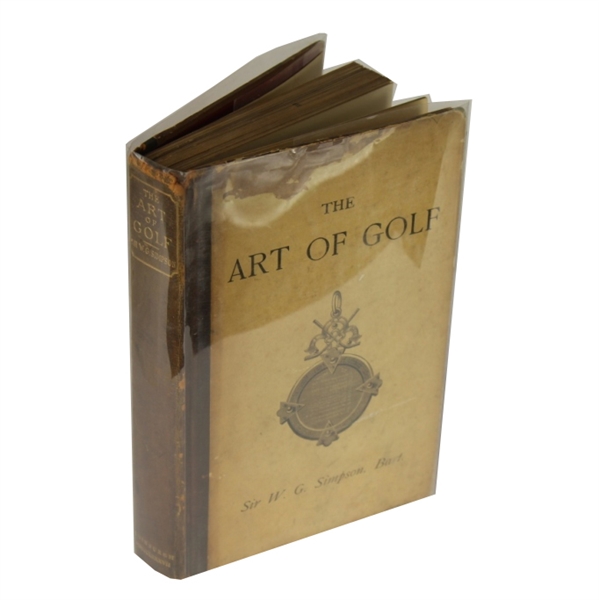 1887 'The Art of Golf' 1st Edition Book by Sir W. G. Simpson